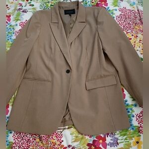 Banana Republic Tailored Single-Button Blazer - Camel Or Tan Size 16
